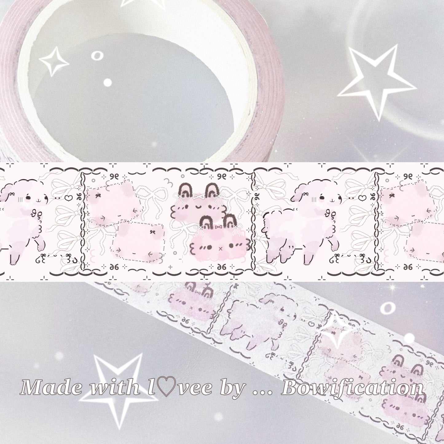 ♡︶⊹ Velvetaro Washi Tape ₊˚.𓂃⊹