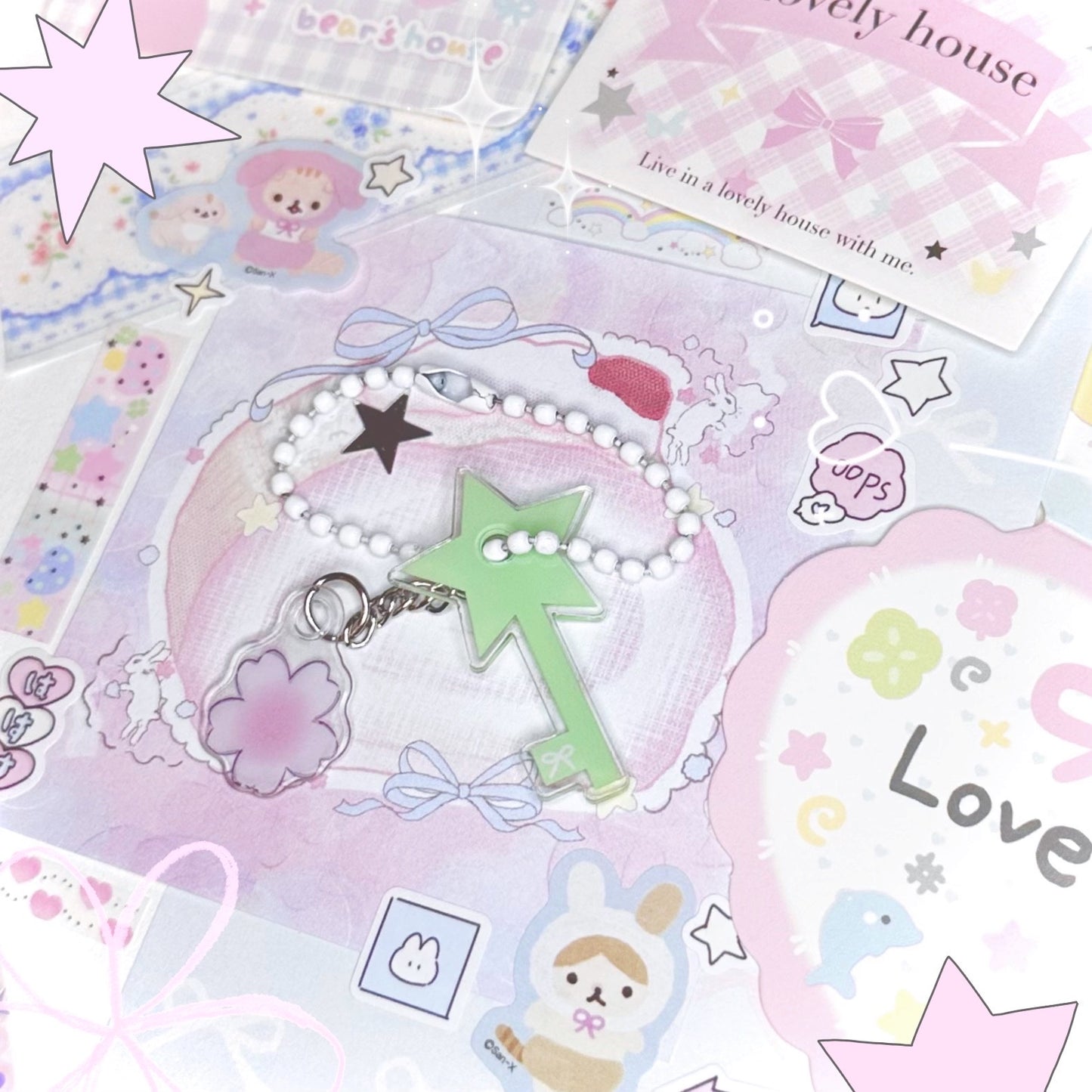 𖠗 🍰 powder roll sticky memo notes ୧ ೀ⋆。˚