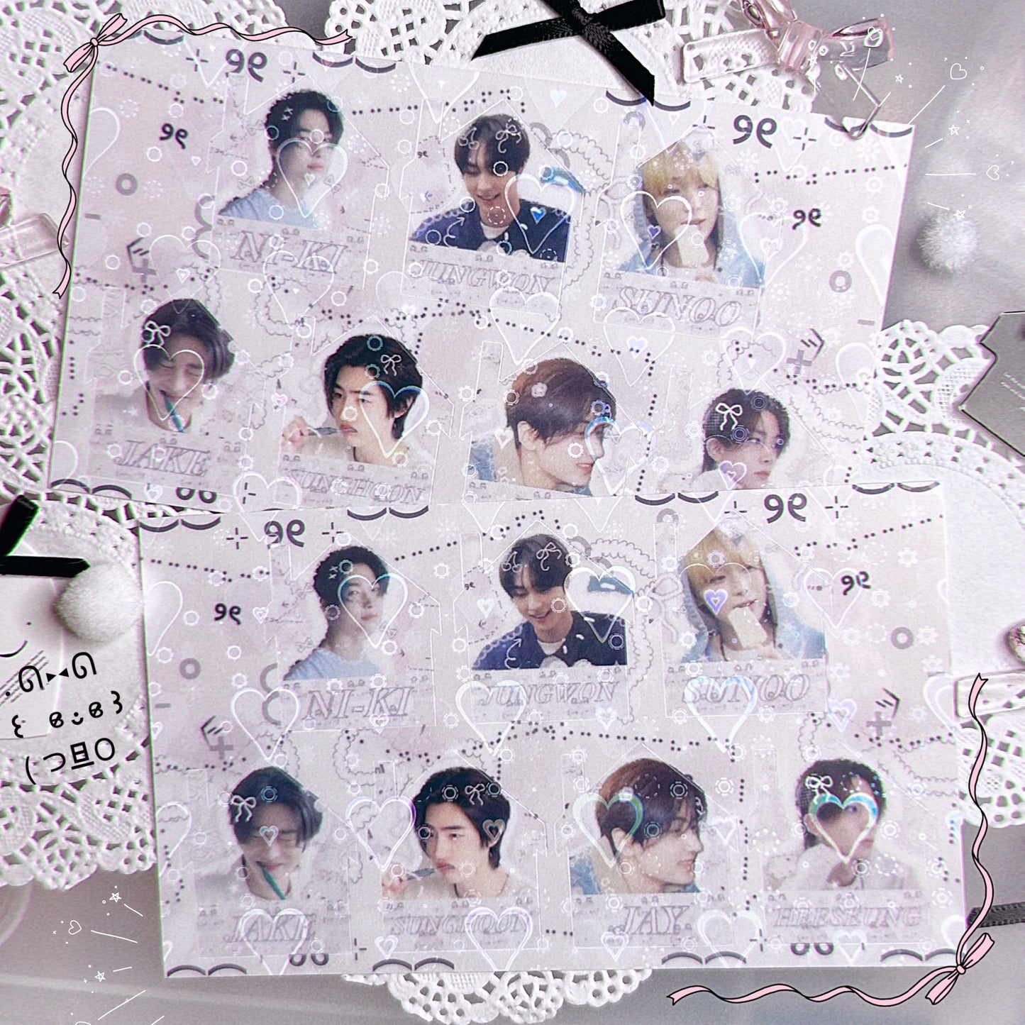 ꒰ ྀི ✿◞ ◟ ꒱ ENHYPEN velvetaro sheet ₊˚⊹